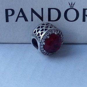 Pandora RADIANT RED stone Charm 791725NCC